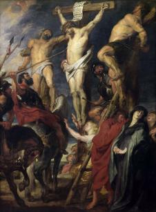 鲁本斯油画作品: 十字架上的耶稣油画欣赏