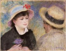 雷诺阿高清油画: said to be Aline Charigot and Renoir