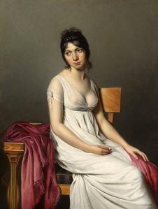 雅克路易大卫作品: 坐着的少女油画图下载
