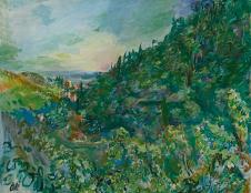 奥斯卡·柯科西卡 View Of Rapallo 城镇油画