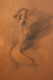 乔瓦尼·波尔蒂尼素描作品:女人体