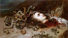 鲁本斯油画作品: The Head of Medusa 美杜莎的头颅油