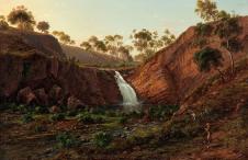 欧根·冯·格拉德 Waterfall on the Clyde River, Tasmania
