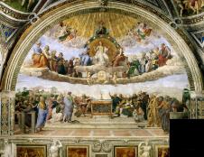 拉斐尔作品:圣礼之争壁画高清欣赏
