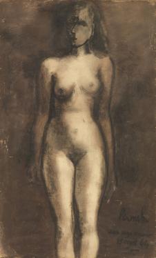 康斯坦特·佩尔梅克作品: 站着的裸女 - Standing nude