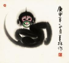 韩美林 猴子国画 高清作品下载 06 美猴