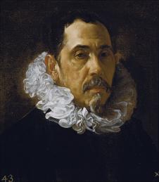 委拉斯开兹作品: 一名留着山羊胡子的男子 - portrait of a man with a goatee