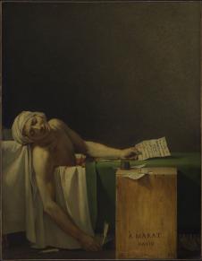 雅克路易大卫作品: 马拉之死高清油画大图下载