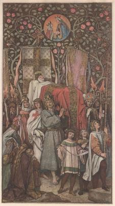 莫里茨·冯·施温德 Grablegung der Heiligen Elisabeth durch Kaiser Friedrich II. in Marburg, 1236