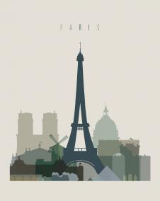 大城市建筑装饰画:艺术都市系列之巴黎