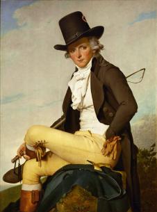 雅克路易大卫作品: 坐着的男人画像 皮埃尔·赛里兹特的画像