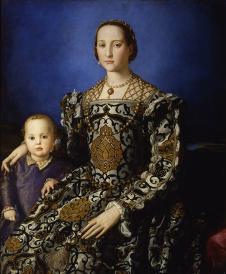 布伦齐诺作品: 埃利诺及其儿子的肖像 Eleonora of Toledo with her son