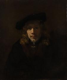 伦勃朗作品: 一个戴帽子的男人肖像