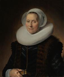弗兰斯哈尔斯作品: 老妇女肖像油画