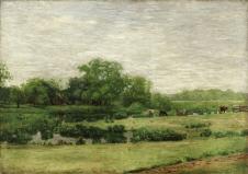 伊肯斯 格洛斯特的草地 风景油画大图下载
