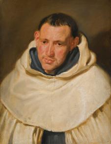 一个年轻的佛兰德修士的肖像