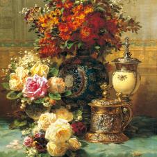 让·巴蒂斯特·罗宾高清古典油画花卉素材下载: