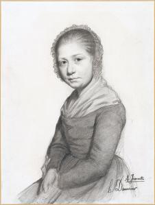 Honoré Daumier 奥诺雷·杜米埃作品: 女孩肖像素描