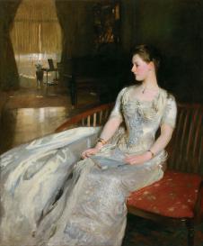 萨金特油画作品: 塞西尔•韦德夫人油画欣赏 贵妇油画