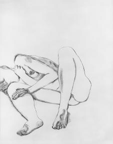 英国画家弗洛伊德素描: 女人体 高清作品图片
