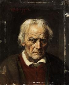 弗朗茨·冯·德弗雷格尔  一位老人的肖像