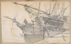 萨金特素描作品: 帆船素描欣赏