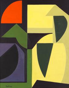 欧美抽象油画 OTTO RITSCHL-Komposition 1956-1 1956
