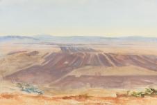 萨金特水彩画作品: The Plains of Nazareth 拿撒勒的平原水彩画欣赏