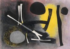 欧美抽象油画 Fritz Winter作品:Tag Sibir II 1951