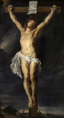 鲁本斯油画作品: 基督被钉在十字架上