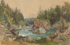 Thomas Ender (Austrian Wooded River Landscape in t