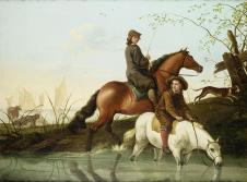 阿尔伯特·库普作品:骑马的放牧人