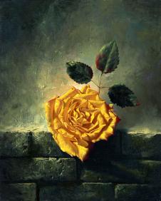 骄傲的玫瑰油画 阿列克谢安东诺夫油画作品: 骄傲的玫