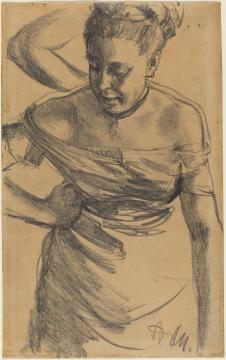 门采尔素描: 一个妇人