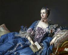 布歇作品:看书的蓬帕杜夫人(蓬巴杜夫人) Portrait of Madame de Pompadour