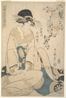 喜多川歌磨作品: 浮世绘美人图高清素材下载