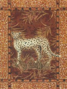 欧式三联动物装饰画素材: 豹子