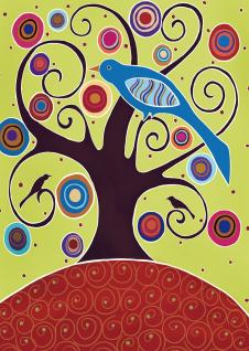 有关树的插画素材下载:树上的鸟