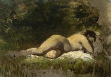 奥古斯特·冯·佩腾科芬  躺着的裸女