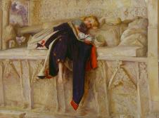 米莱斯作品:L'Enfant du Regiment 睡着的小女孩