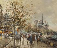 安托万·布兰查德作品: 秋天的巴黎街景