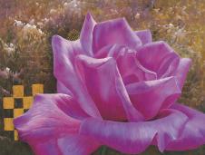 高清紫色玫瑰花装饰画大图下载