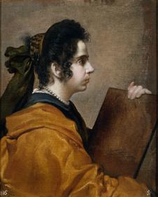 委拉斯开兹作品: 算命师 Sibyl ( Portrait of Juana Pacheco )