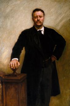 萨金特油画作品: 总统西奥多·罗斯福肖像油画