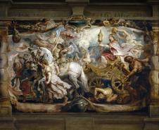鲁本斯油画作品: 教会的胜利油画欣赏 马车油画
