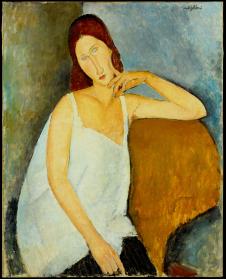 莫迪利亚尼作品:seated woman