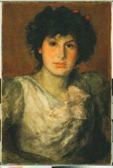 惠斯勒作品:女人肖像油画高清下载