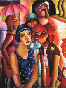 艾米利亚诺·迪·卡瓦尔坎蒂 （Emiliano Di Cavalcanti）[Five Girls from Guaratinguetá] 1930