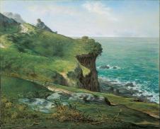 米勒油画作品: 格雷威尔的海边油画欣赏