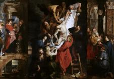 鲁本斯油画作品: 耶稣下十字架油画下载